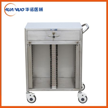 B42 全不锈钢30格病历夹车